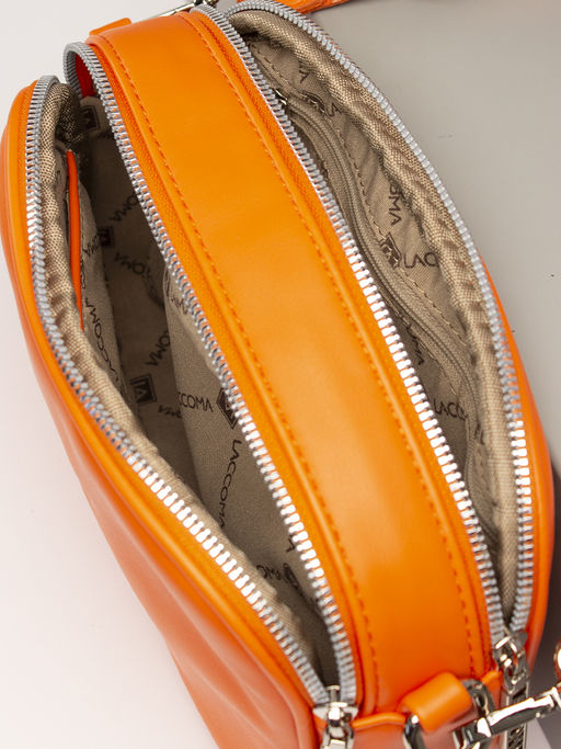 LACCOMA сумка Торри-Ф826-ярко-оранжевый эко кожа хлопок  фото 5