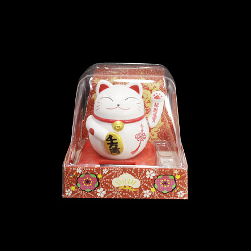 Манеки Неко оберег на процветание Манящий кот белый - Сандаловый дом фото 2