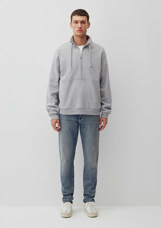 Gri Sweatshirt - Mavi фото 2