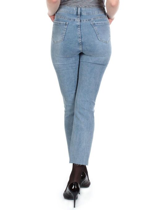 5609 BLUE Джинсы женские AMG JEANS (98% хлопок, 2% лайкра)