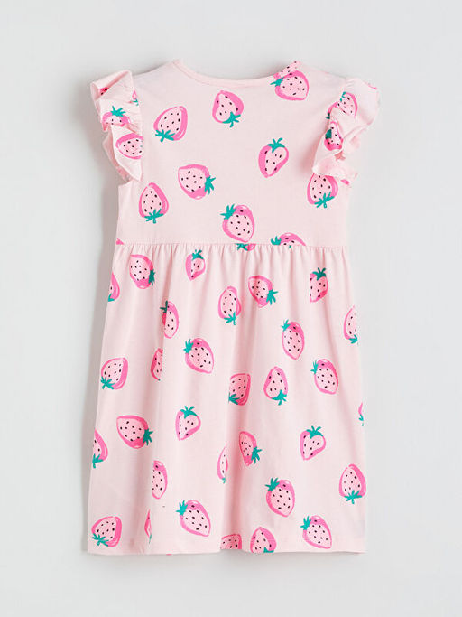 ?i?ek Desenli K?z ?ocuk Elbise