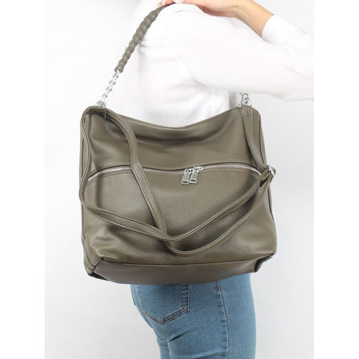 Сумка женская искусственная кожа AUR-9911-001, 1отд+еврокарм, плеч/ремень, капучино SALE 258319 - Adelia фото 10