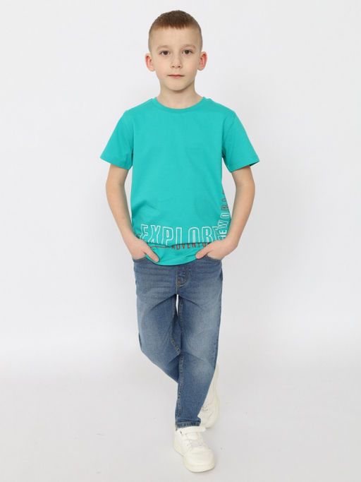 CRB wear/HSJB 63839-37 Футболка для мальчика,зеленый/Ex.Cherubino  фото 4