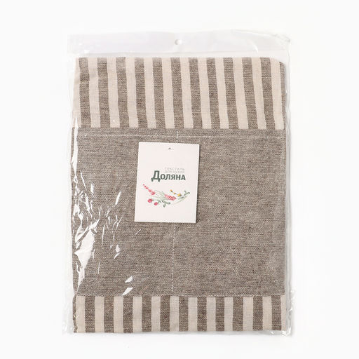 Фартук Доляна Полоса цв.коричневый 62*76 см, 50%п/э 50% хл  фото 6
