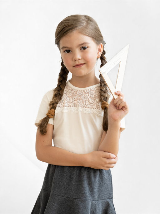 Джемпер детский молочный