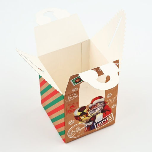 Цена за 2 шт. Коробка подарочная новогодняя складная Почта новогодняя 9?11?9 см