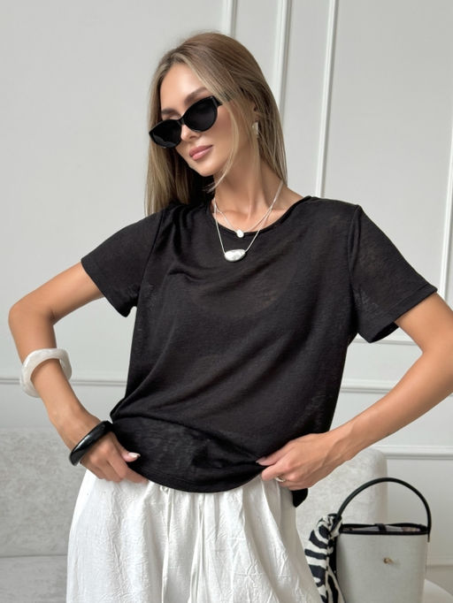 Футболка паутинка полупрозрачная