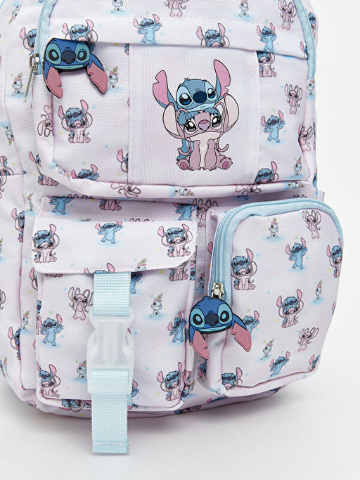 Lilo ve Stitch Bask?l? K?z ?ocuk S?rt ?antas?