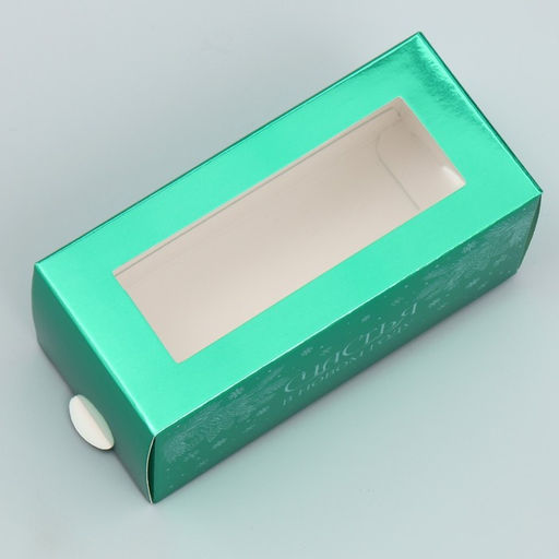 Цена за 5 шт. Коробочка для макарун «Счастья в Новом году», 12×5.5×5.5 см