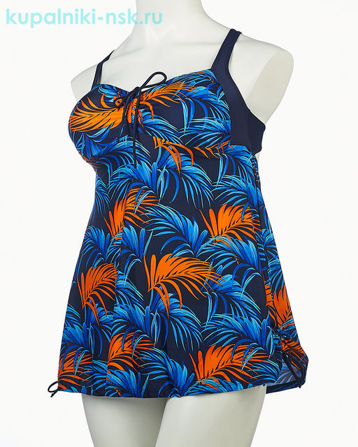 106 Купальник раздельный платье (58-66)