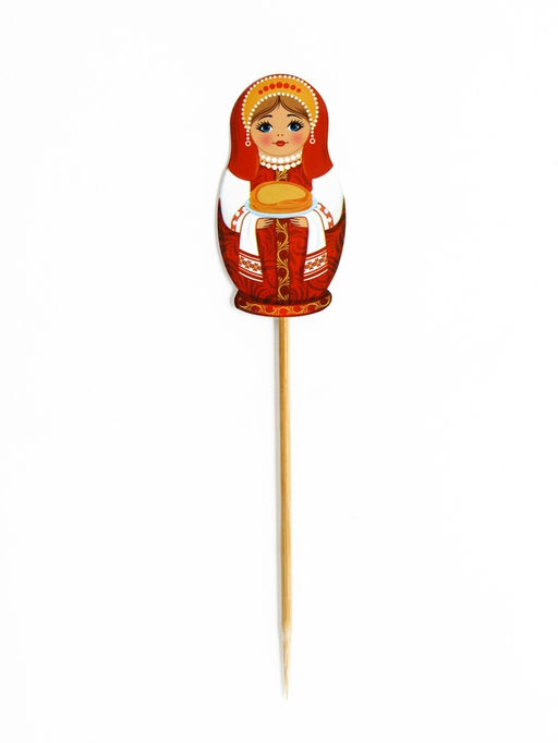 Цена за 2 шт. Украшение для блинов на масленицу «Матрешка», 6×19 см