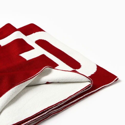 Шарф женский двусторонний MIST красный/молочный, размер 47*226см