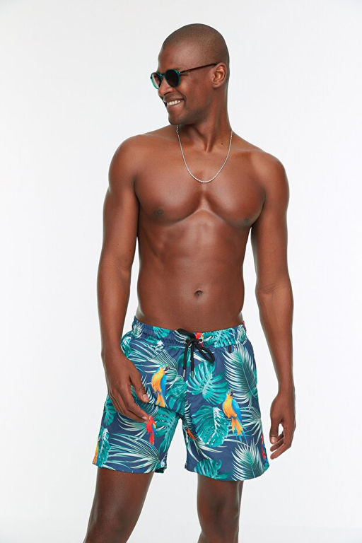 _ok Renkli Tropik Bask_l_ Standart Boy Mayo Deniz _ortu TMNSS20DS0017 - Trendyolmilla фото 2