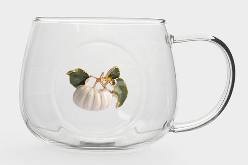 Кружка, 500 мл, стекло Б/металл, Тыква, Light pumpkin - Anna lafarg фото 7