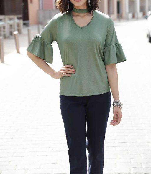 Блузка, зеленая - Heine фото 5