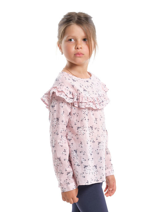 Блузка для девочки праздничное нарядная форма детская одежда UD 3860 розовый - Mini maxi фото 5