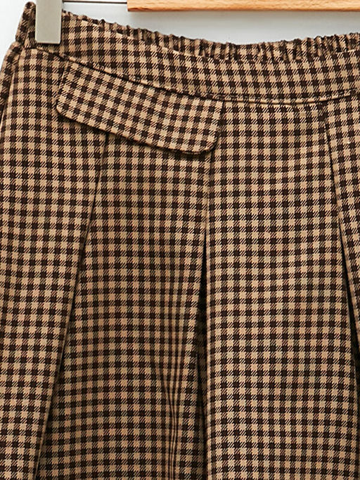 Ekose Desenli Gabardin K?z ?ocuk ?ort Etek - Waikiki фото 3