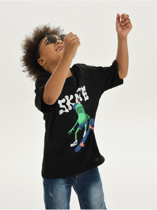 Футболка Скейт черный мальчик - София фото 2