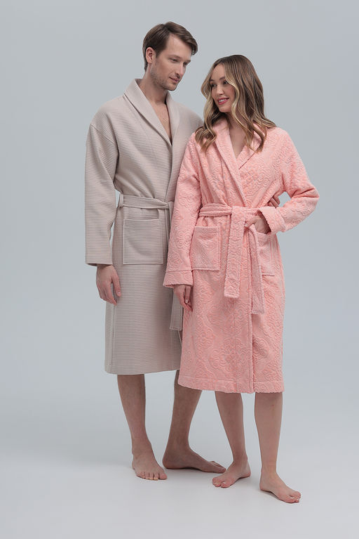 Халат жаккардовый стриженный (велюр) односторонний женский - Vladi collection фото 14