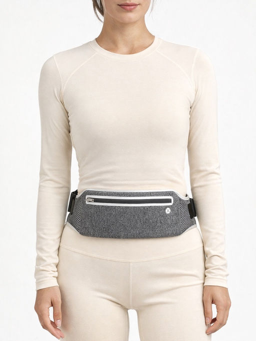 Сумка поясная туристическая, влагозащитная, 32×12 см, серая