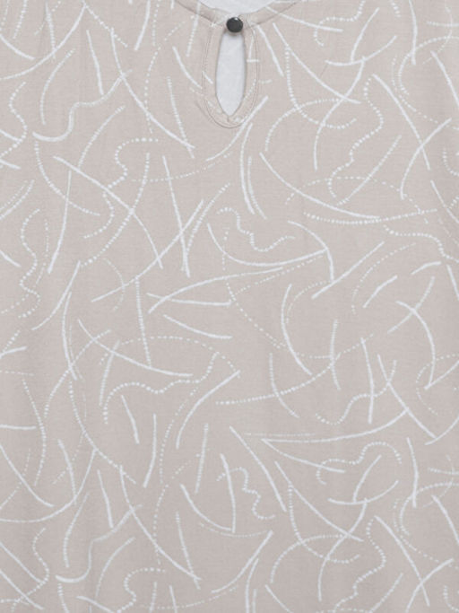 Bisiklet Yaka Desenli Kad?n Bluz