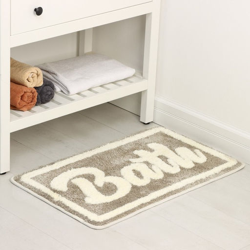 Коврик для ванной и туалета SAVANNA Bath, 50?80 см, бежевый  фото 2