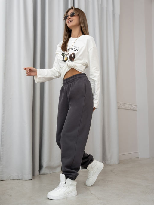 Брюки жен.арт.1226/7-2,темно-серые - Binita фото 4