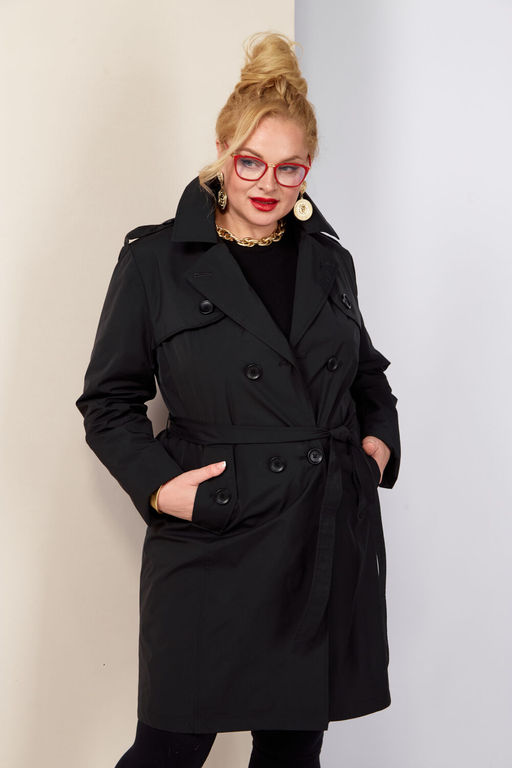 Плащ SHETTI 2187 чёрный