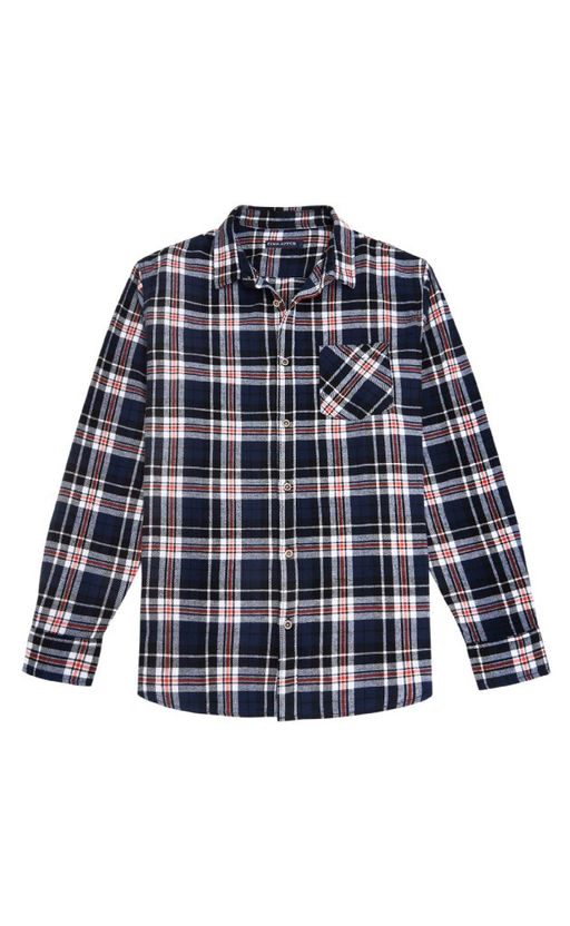 Рубашка фланель F121-0460 orange-blue - Fine joyce фото 4