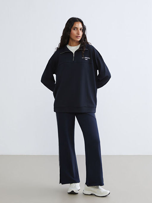 L.A. Athletic Nak??l? Kad?n Kal?n Sweatshirt Tunik