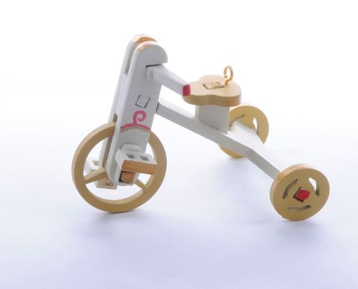 Елочная игрушка - Детский велосипед 1013 Classic Yellow Wheels - Idh фото 2