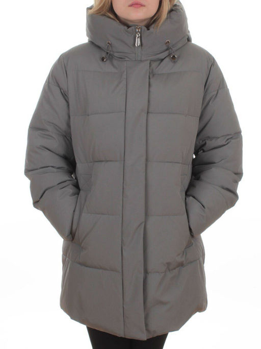 2405 GRAY Куртка зимняя женская (200 гр. холлофайбер)
