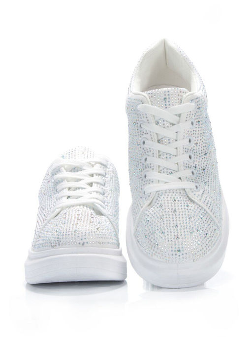 05-6739-1 WHITE Кроссовки женские (искусственные материалы) - No name фото 13