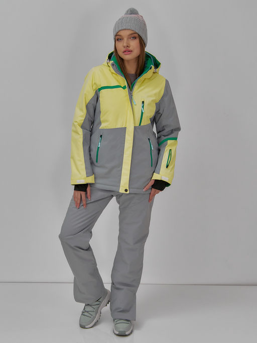 Горнолыжная куртка Chunmai 709J женская желтая утеплитель 380–480 г/м²  фото 8
