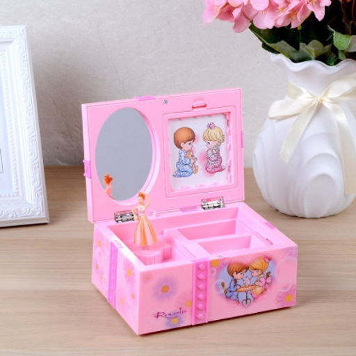 Шкатулка музыкальная 15,5х10х7,5 см розовая/ 9209 /уп 30/60/ - Галеонтрейд фото 3