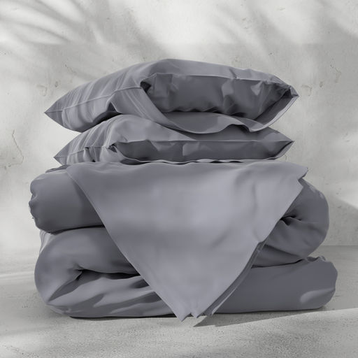 Постельное бельё Этель Евро Tencel 200*220см, 230*245см, 50*70см-2шт, цвет серый  фото 5