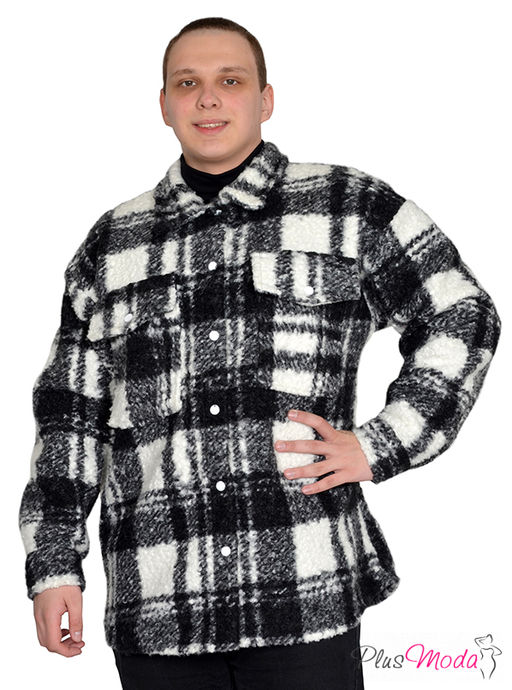 Куртка-рубашка Модель №1953 размеры 44-84 - Plusmoda фото 4