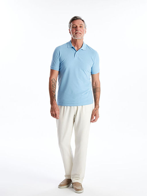 Polo Yaka K?sa Kollu Pike Erkek Ti??rt