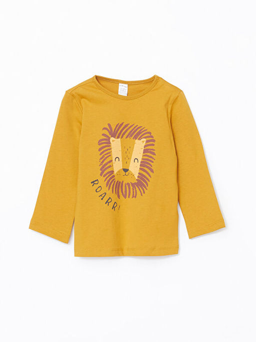 Bisiklet Yaka Uzun Kollu Bask?l? Erkek Bebek Pijama Tak?m? - Waikiki фото 2