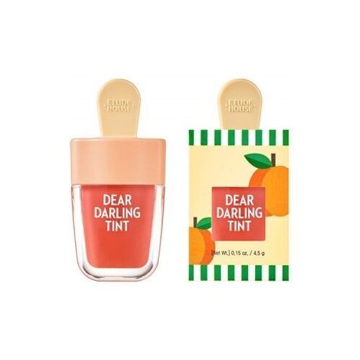 Etude House Dear Darling Water Gel Tint Apricot Red Увлажняющий гелевый тинт для губ Красный Абрикос  фото 2