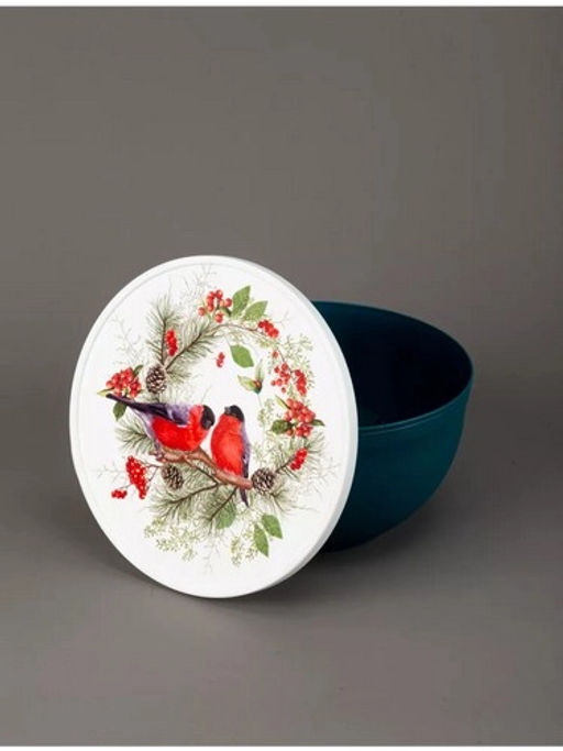 СНЕГИРИ - миска 0,6л с крышкой - Полимербыт фото 3