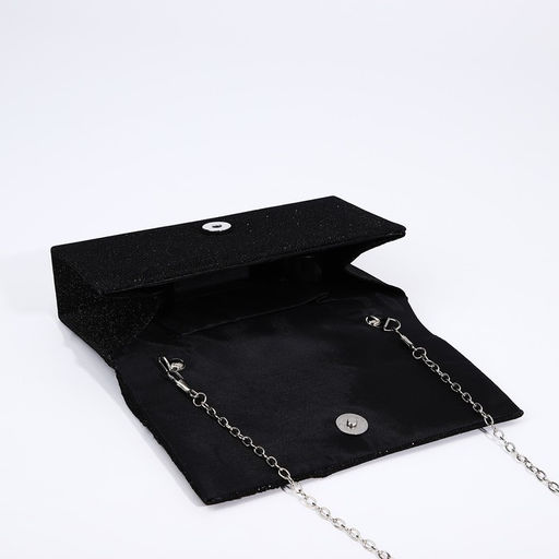 Сумка женская на магните, цвет чёрный