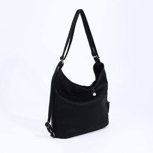 Сумка женская мешок на молнии, цвет чёрный - Simaland фото 2
