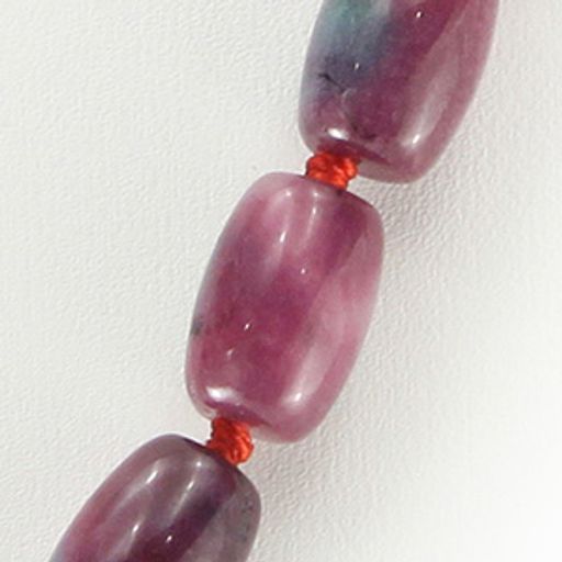 Турмалин (имитация), бочонки 8х13мм, бусы длиной 48см