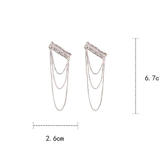 Серьги длинные на гвоздиках арт. 11 6670 (id 246102) - Rada фото 4