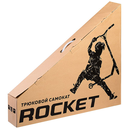 Самокат трюковый ROCKET,колеса PU/пластик 100 мм,ABEC 7, зелёный