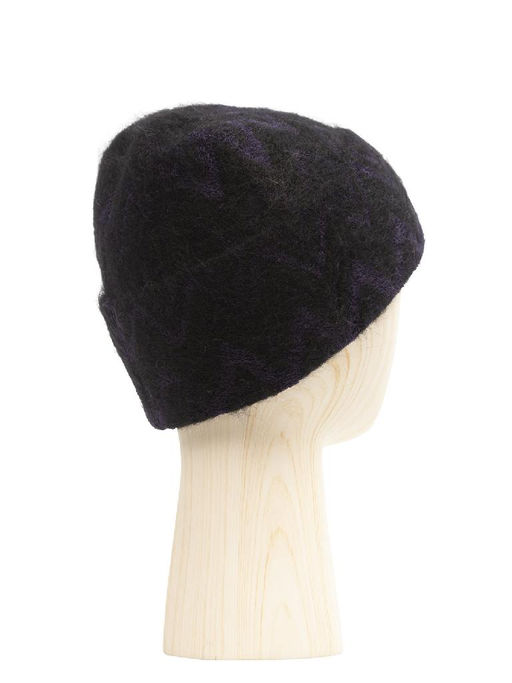 Шапка жен. шерсть+кид.мох LB-BR55031 black/navy - Labbra фото 2