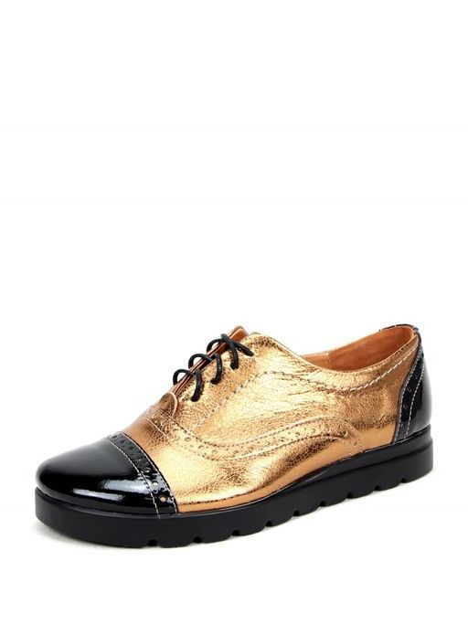 Туфли полуботинки EDART 101.115 bl.dark.gold