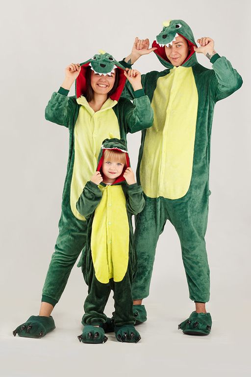 Пижама кигуруми Зеленый Динозавр