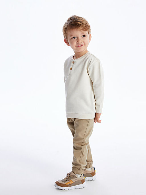 Beli Lastikli Basic Erkek Bebek Jogger Pantolon - Waikiki фото 2